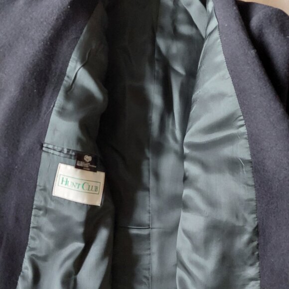 Hunt Club Brand Men's Wool And Cashmere Blend Long Overcoat, Sz 40R/Large - Picture 10 of 12